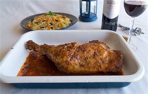 Roasted Turkey Shoulder With Smoked Paprika / Paletilla De Pavo Asada Al Pimentón