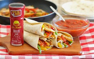 Fajitas Mexicanas De Pollo Y Verduras