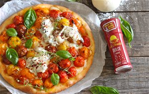 Pizza Rústica De Tomate Cherry Y Gorgonzola