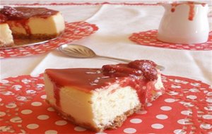 Cheesecake De Chocolate Blanco Y Fresa
