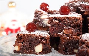 Brownie De Chocolate De Navidad
