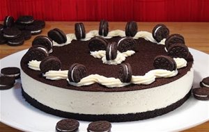 Pastel De Galletas Oreo Y Chocolate Blanco
