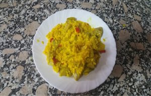 Arroz Con Alcachofas Y Bacalao
