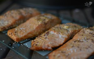 
salmón Preparado En Horno Ahumador.
