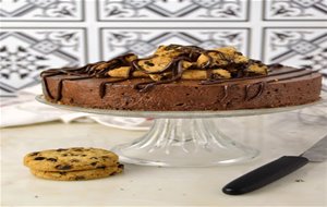 Tarta Mousse De Chocolate Con Cookies
