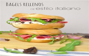 Bagels Rellenos Al Estilo Italiano
