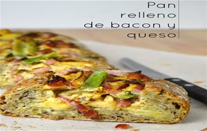 Pan Relleno De Bacon Y Queso
