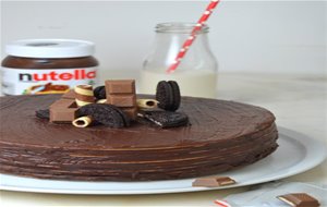 Tarta De Nutella Y Obleas &#161;la Tarta De Chocolate Más Fácil Del Mundo!
