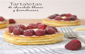 Tartaletas De Chocolate Blanco Y Frambuesas
