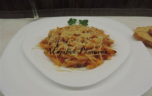 Macarrones Con Chorizo Y Tomate.
