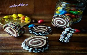 Galletas De Chocolate En Espiral.
