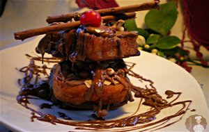 Torrijas Con Chocolate
