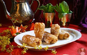 Chebakia Rellena De Mazapán Y Turrón De Jijona
