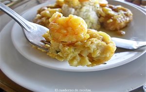 Albóndigas De Choco En Salsa De Gambas 
