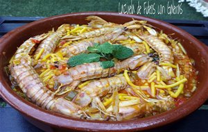 Cazuela De Fideos Con Galeras.
