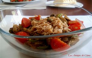 Ensalada De Berenjenas Asadas Con Bonito Del Norte
