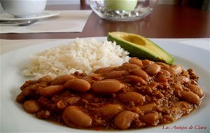 Frijoles Con Carne Molida O Picada
