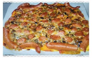 Pizza De Salchichas