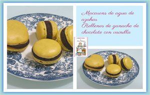 Macarons De Agua De Azahar Y Chocolate
