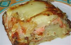 Patatas Gratinadas Con Salmón Ahumado
