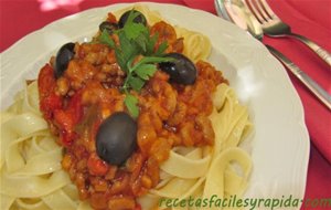 Tagliatelle Con Carne - Mi Boloñesa - Fácil - 30  Min.
