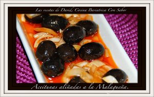 Aceitunas Aliñadas A La Malagueña 
