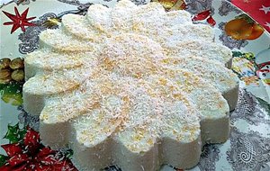 Gelatina De Coco Y Naranja Sin Azúcar
