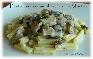 Pasta Con Setas Al Aroma De Martini
