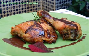 Pollo Al Horno Con Salsa De Chocolate
