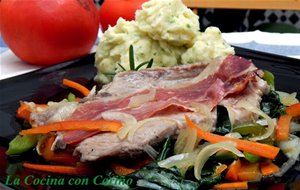 Chuletas De Cerdo En Papillote Con Verduras
