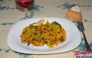 Paella De Verduras.
