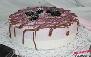 Tarta Fria De Moras Y Vainilla.
