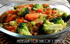 Menestra Con Bacon Y Jamón
