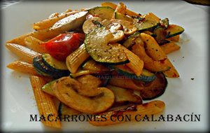 Macarrones Con Calabacín
