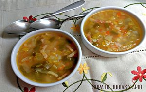 Sopa De Judías Y Apio
