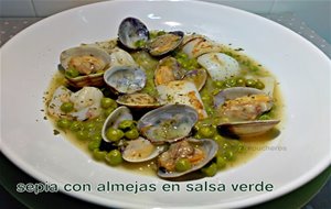 Sepia Con Almejas En Salsa Verde
