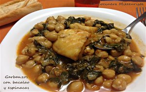 Garbanzos Con Bacalao Y Espinacas
