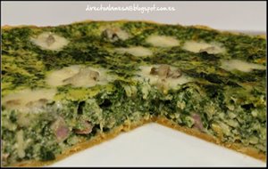 Quiche De Espinacas Y Bacon Con Queso Azul
