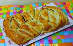 Hojaldre Relleno De Cecina,higos Y Queso De Cabrales 
