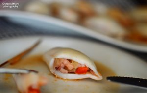 Calamares Rellenos Asados En El Horno, Bajos En Calorias
