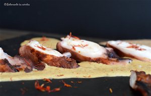 Pulpo Asado Acompañado De Salsa De Azafrán {sin Lactosa}
