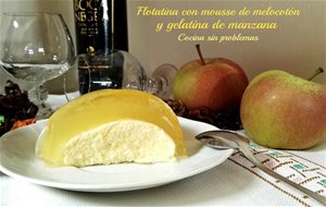 Flotatina De Mousse De Melocotón Y Manzana
