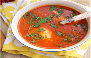 Sopa De Tomate Con Fideos

