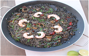 Arroz Con Calamares Y Tinta De Calamar
