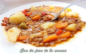 Lentejas Con Verduras (lentejas Viudas)
