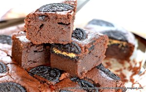 Brownie De Chocolate Con Oreo. El Brownie Perfecto.
