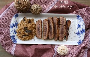 Tataki De Atún Rojo Con Arroz Cremoso
