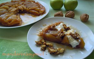 Tarta Tatín De Manzana Con Helado.
