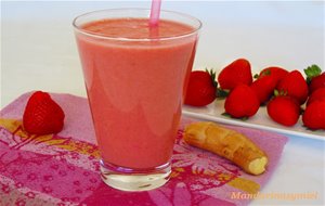 Batido De Fresas Y Jengibre
