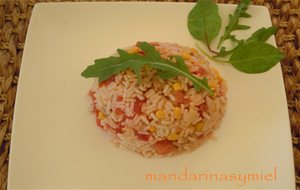 Ensalada De Arroz Y Verduras.
